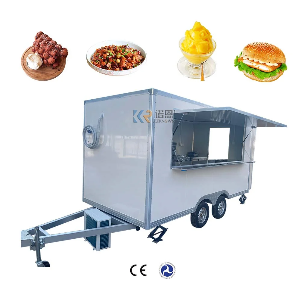 Mobilna fast food Van Coffee Carts Food Trailer na sprzedaż chińskie lody pizza truck catering