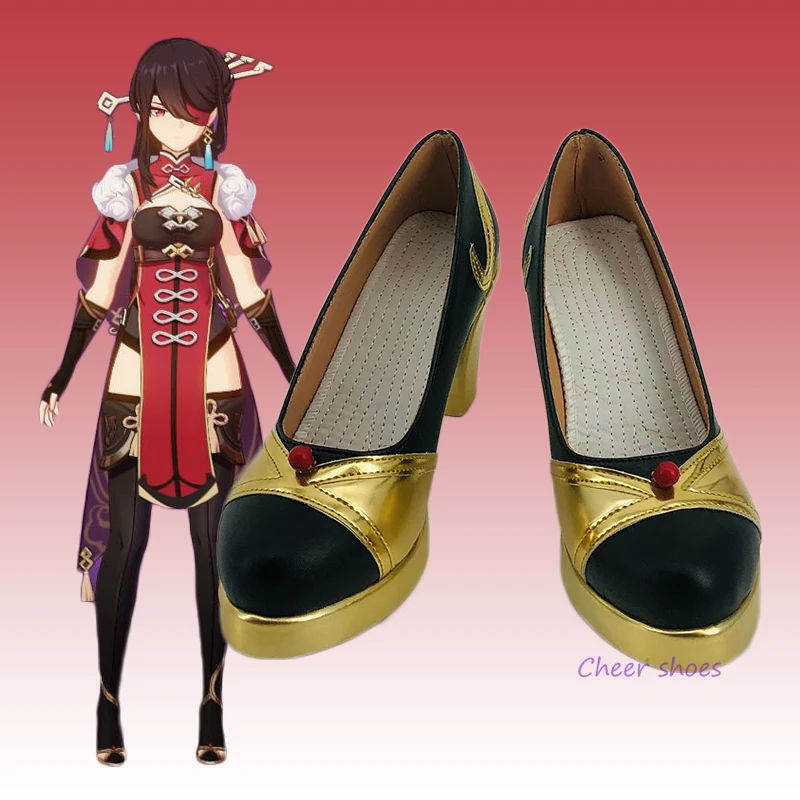 Game Genshinimpact Beidou Cosplay Shoes Halloween Anime Cosplay Costume Prop Game Cosplay Anime Women High-heeled Shoes Cos