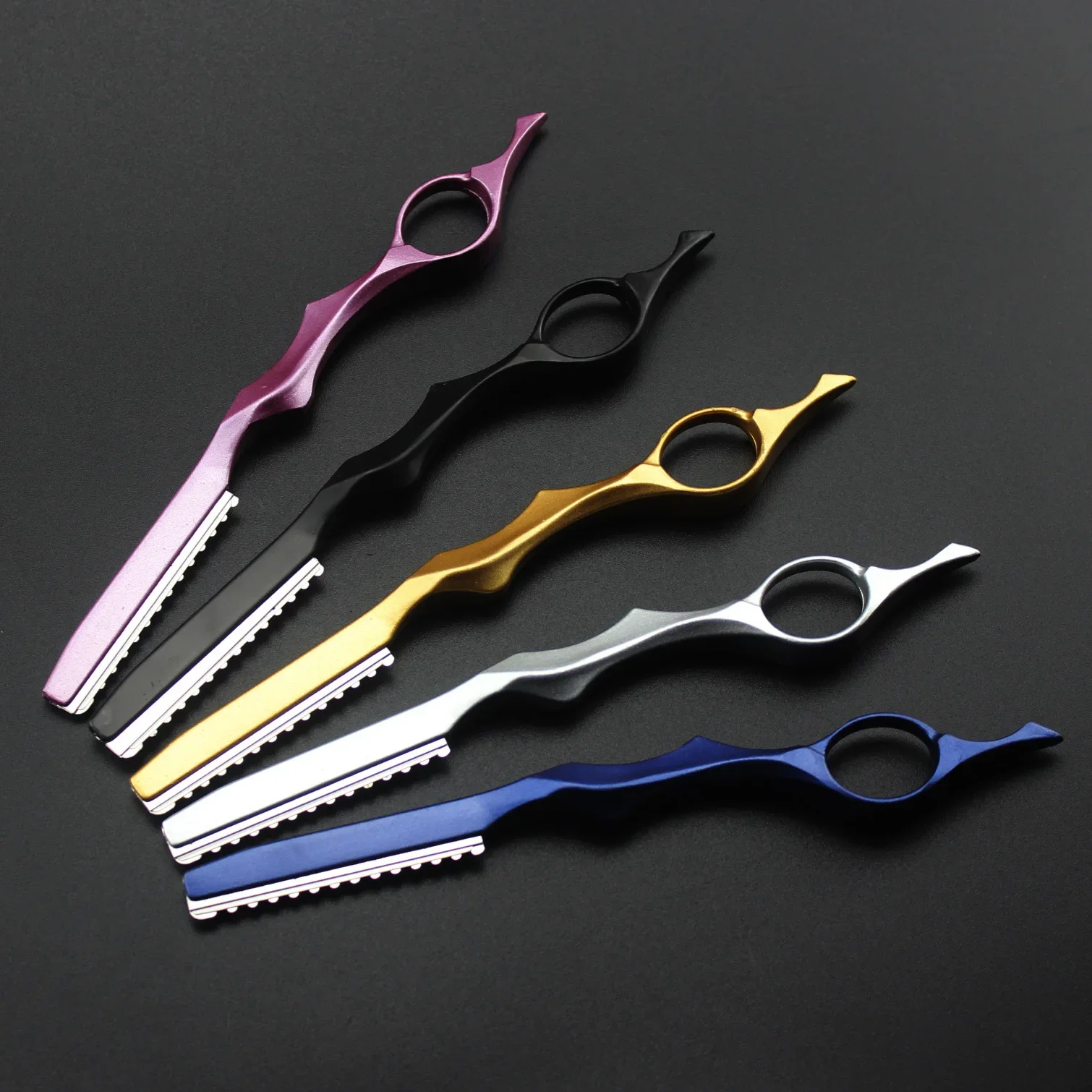 Hair Cutting Knife Thinner Thinning Razor Blade Shavel Straight Salon Hairdressing Razor Stick Hair Cutter Rotary Barber Kit