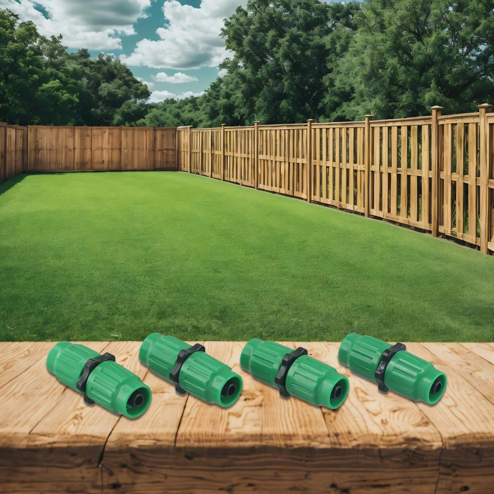 Kit de reparación de manguera de jardín, Conector de manguera de jardín de doble canal, herramientas de conector hembra, accesorios de ajuste multifunción