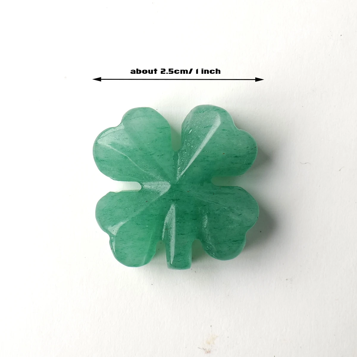 1PC Natural Crystal Aventurine Mini Lucky Four Leaf Clover Pocket Play DIY Jewelry Accessories