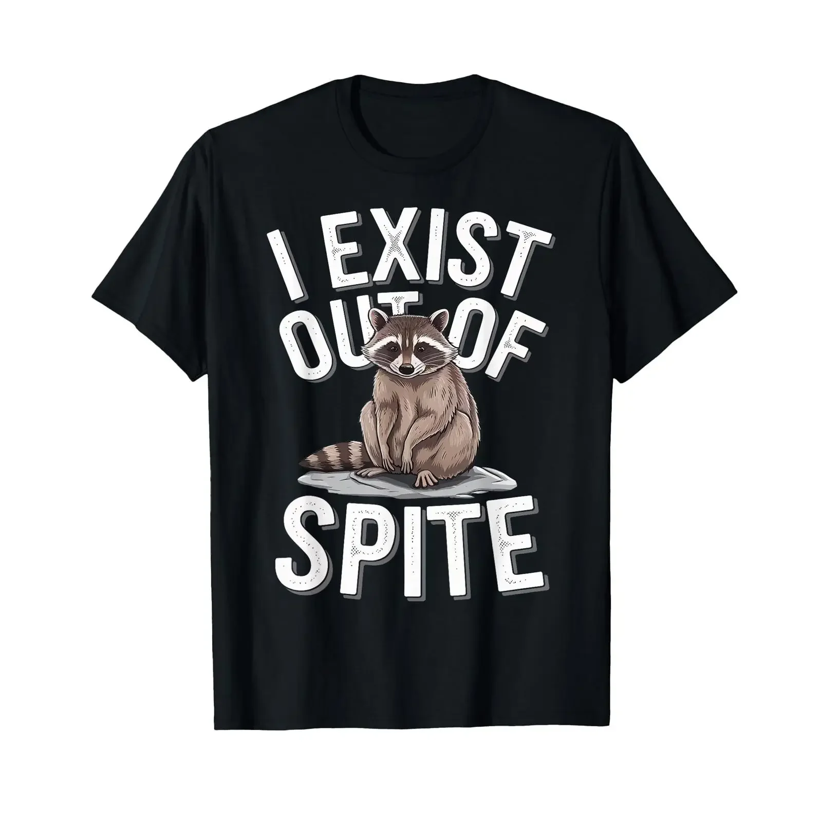I Exist Out of Spite T Shirt vintage Washed graphic Stretched Versatile Unisex Stylish Slightly Soft homme Comfortable
