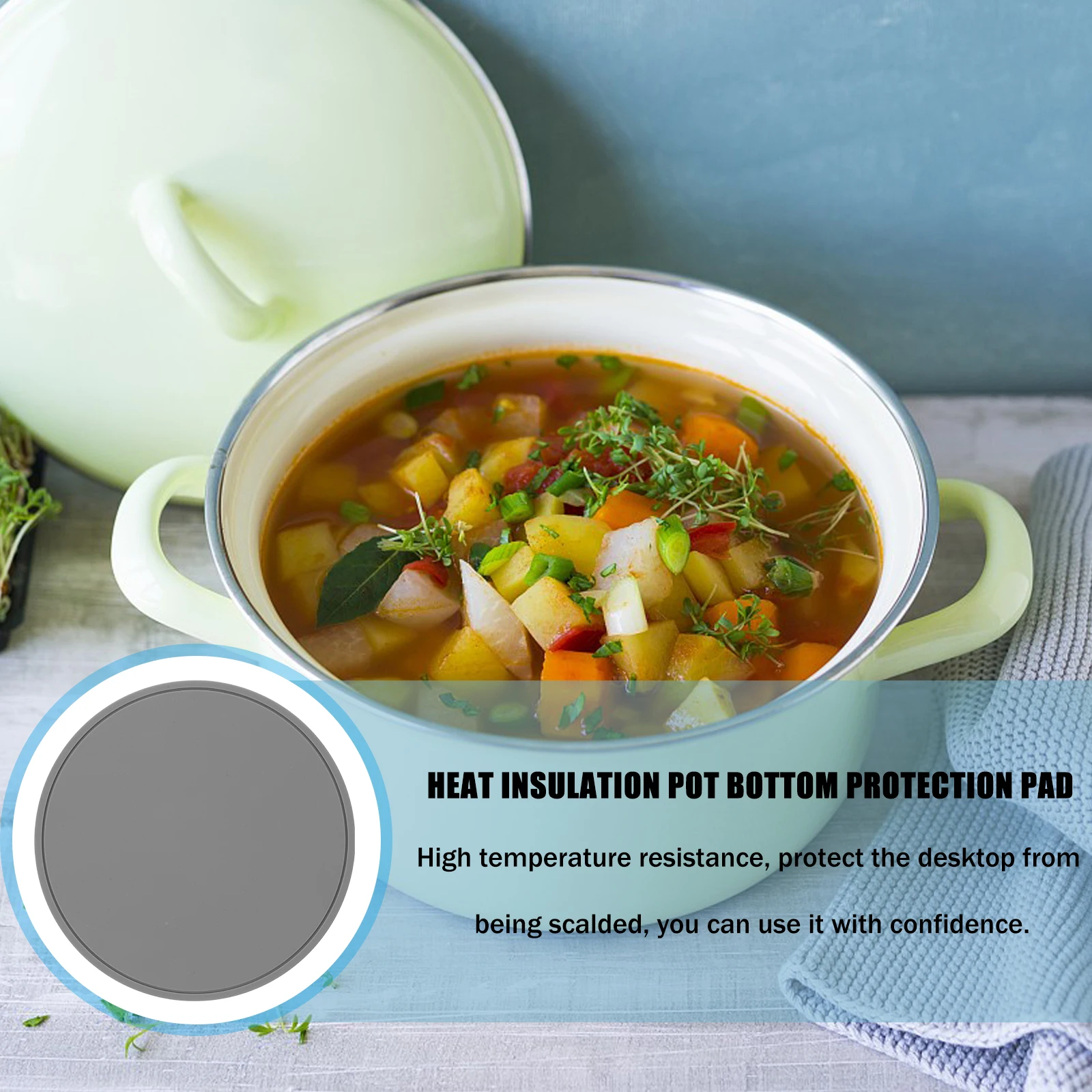 

Silicone Cup Mats Heat Resistant Non-Slip Tumbler Pads For Kitchen Table Protection -40°C To 230°C Bottle Mats Round