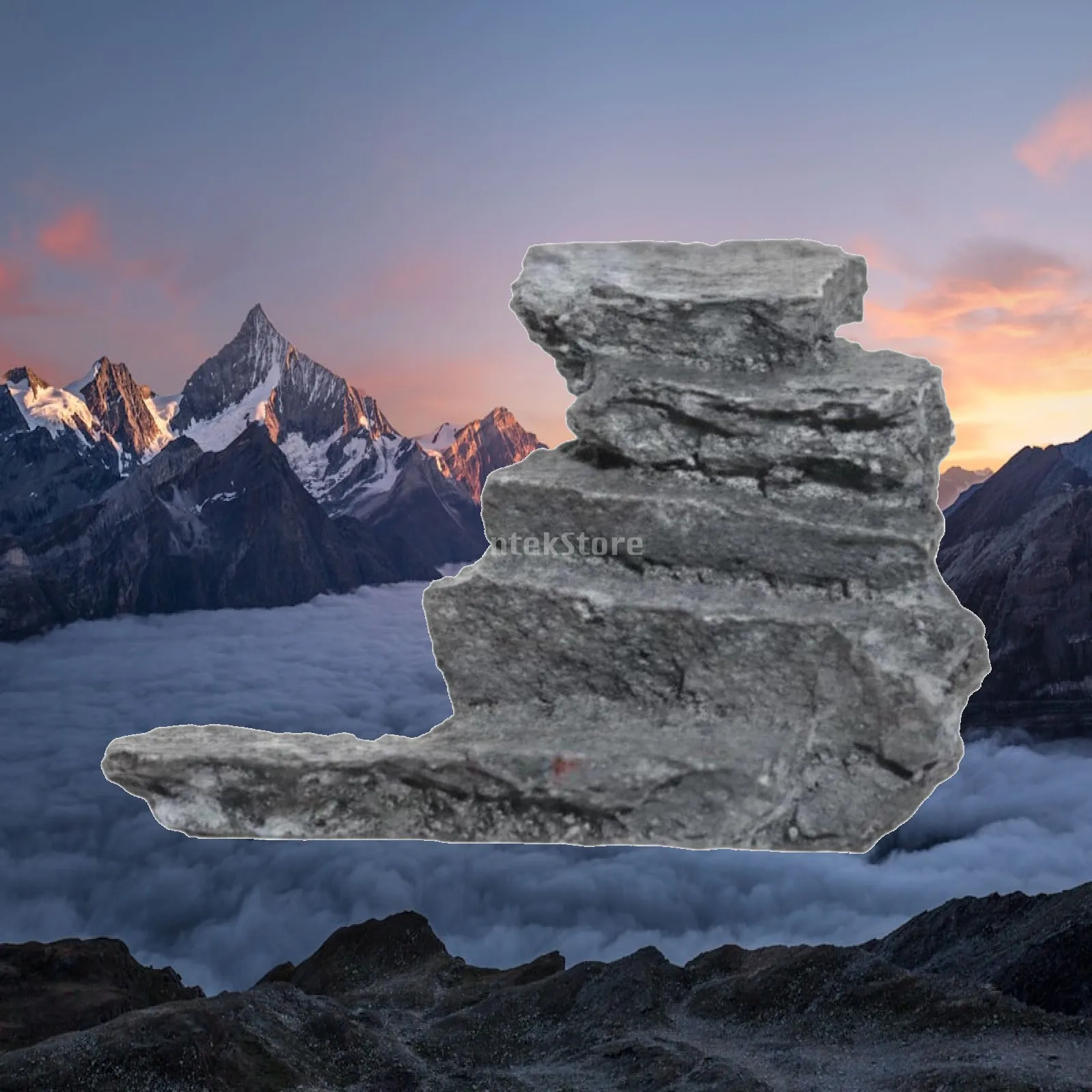 Realistic Aquarium Rock Structure Premium Resin Miniature Mountain Decor for Aquarium Stone Decoration Fish Tanks