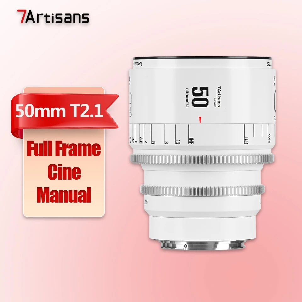 7artisans INFINTE Full Frame 24mm 35mm 50mm 85mm 105mm T2.1 16mm T2.5 135mm T2.4 Cine Camera Lens voor Fotografie EF PL-mount