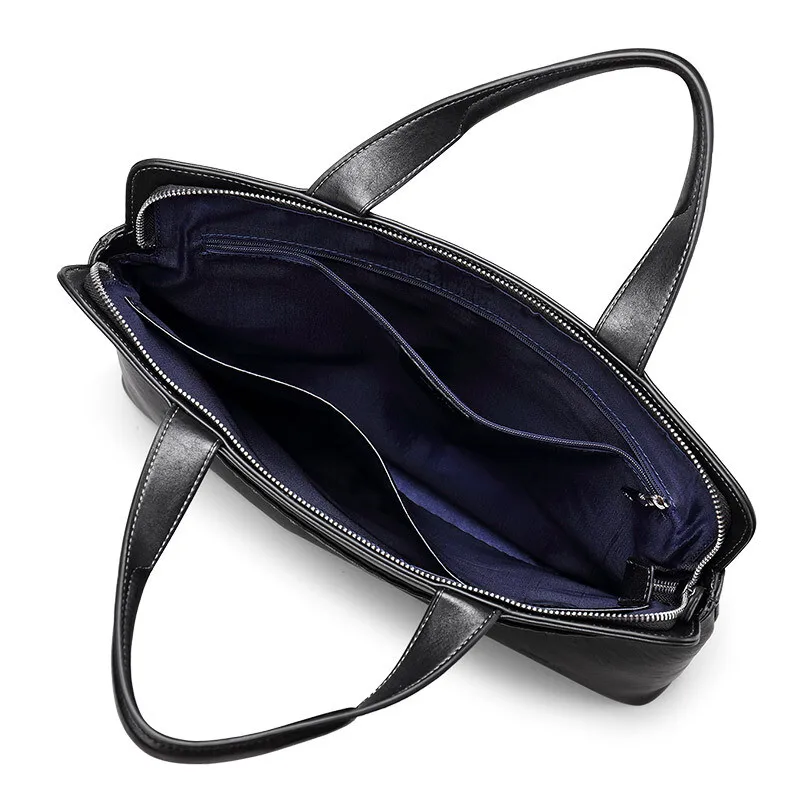 Новая мужская сумка для ноутбука, портфель из натуральной кожи, роскошная мужская деловая сумка для ноутбука, мужская сумка, короткий чехол для документов Porte