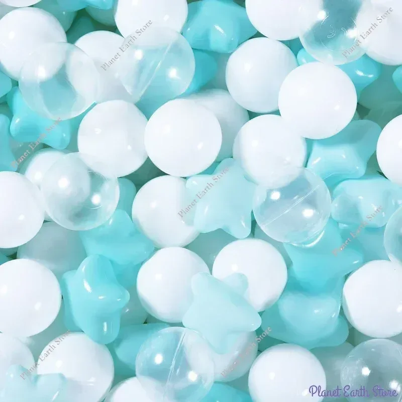 50/100Pcs Outdoor Sport Ball Bunte Weiche Wasser Pool Ozean Welle Ball Fünfzackigen Stern Form Ball Lustige spielzeug für Kinder 5,5 CM/6CM