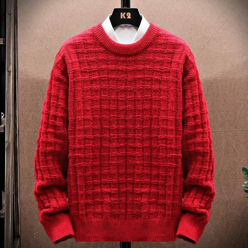 Uomo Moda Primavera Autunno Girocollo Felpa Pullover Uomo Nuovo Solido Caldo All'aperto Donna Capispalla Casual Morbido Maglione Classico