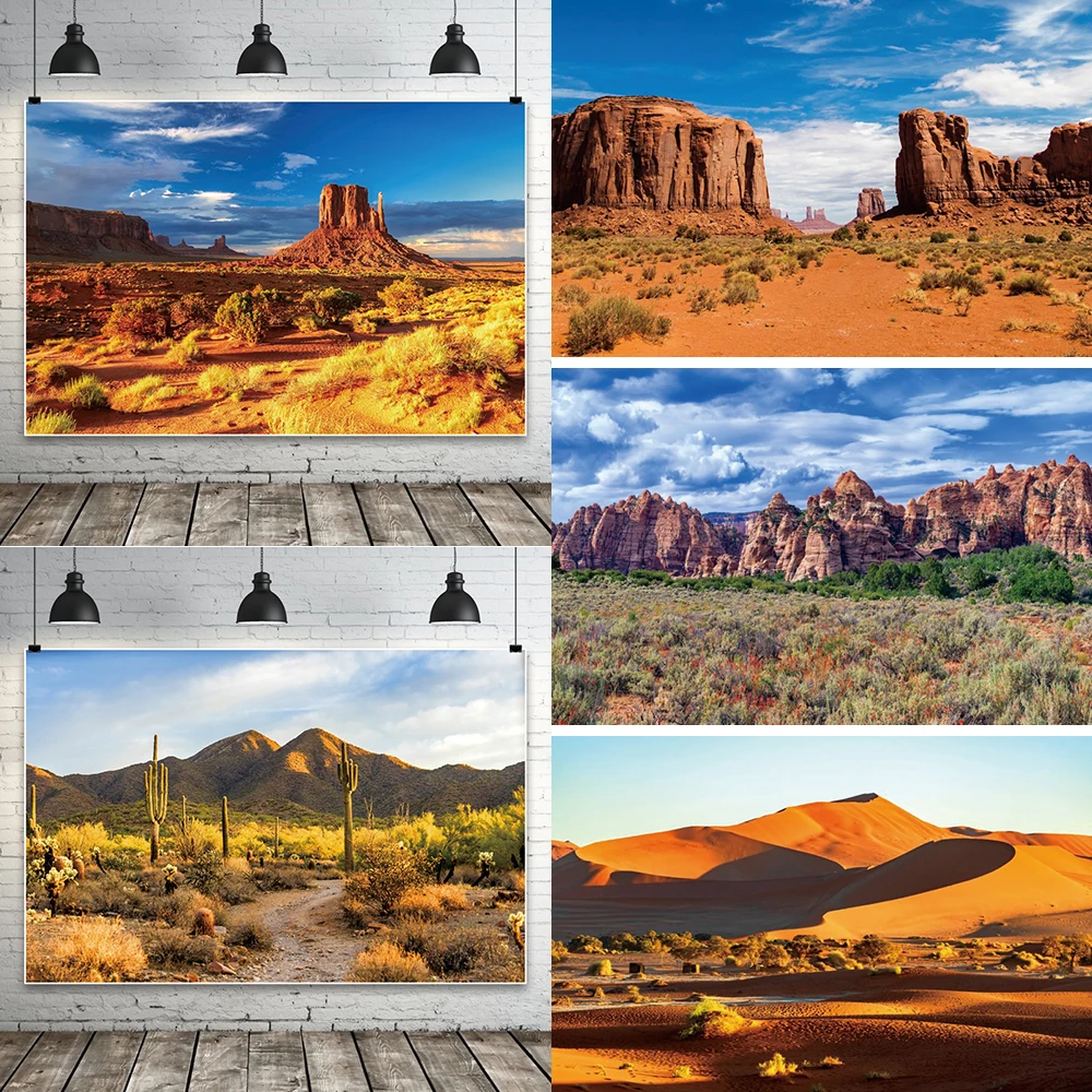 Desert Landscape Valley Photography Backgrounds Western America Gobi Photo Portrait Backdrop National Parks Nature Landscape