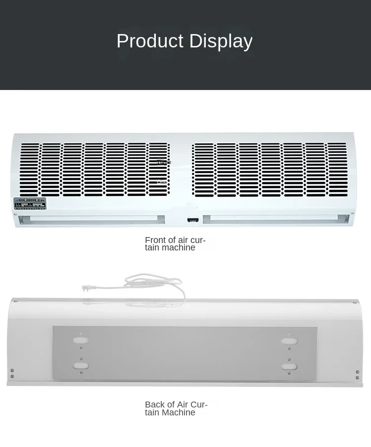 Commercial Air Curtain Door for Supermarket and Cold Storage with Silent Operation