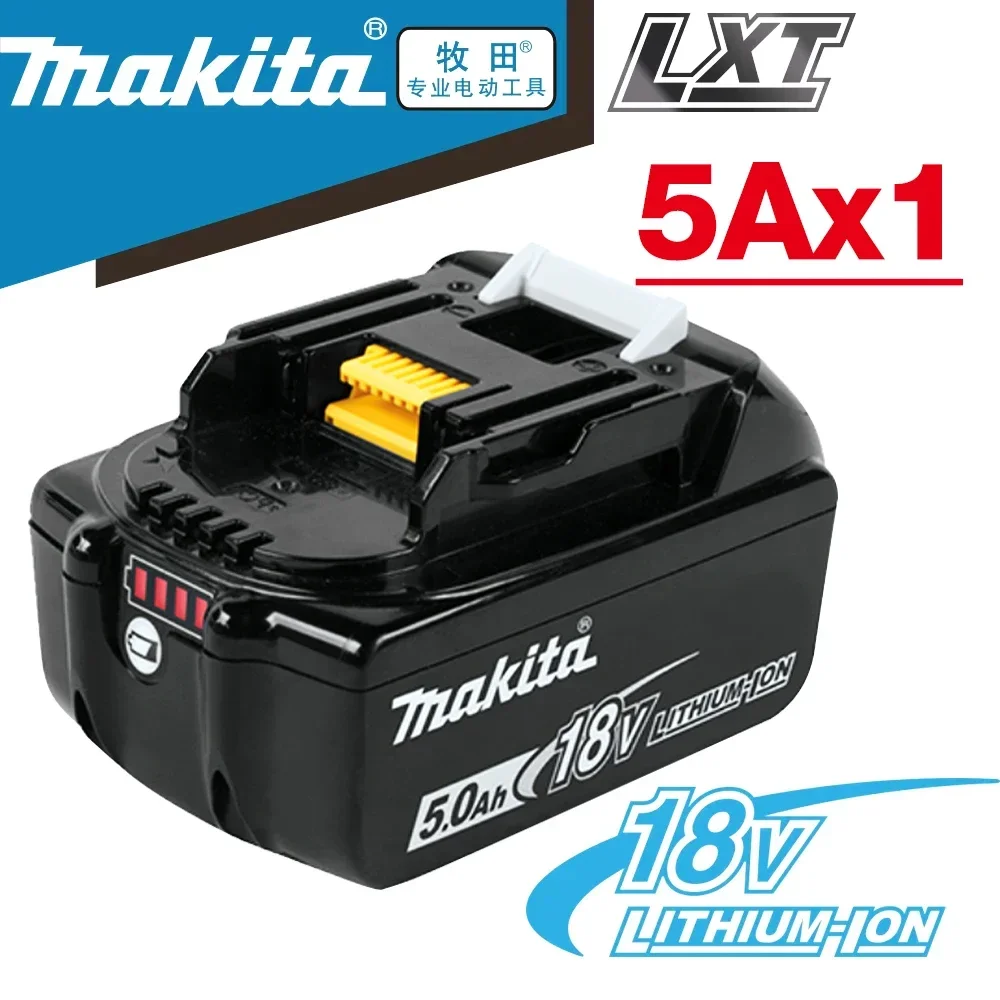 

Makita Rechargeable Power Tool Battery, Replaceable LED Lithium-ion Battery, 6.0 Ah, 18V, LXT, BL1860B, BL1860BL1850, BL1830,