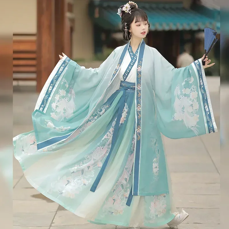 

Hanfu Women Costume Elegant Traditional Chinese Style Hanfu Princess Dress Ancient Folk Tang Suit Fairy Performance Clothing