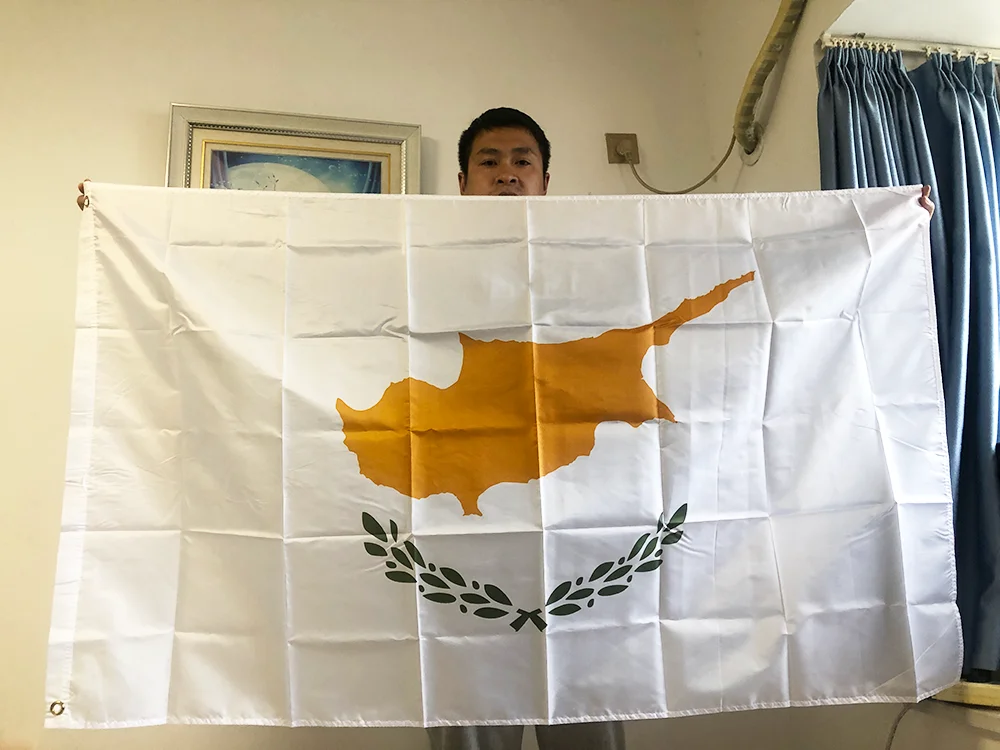 SKY FLAG Cyprus flag 90*150cm polyester Hanging Cyprus National flag banner