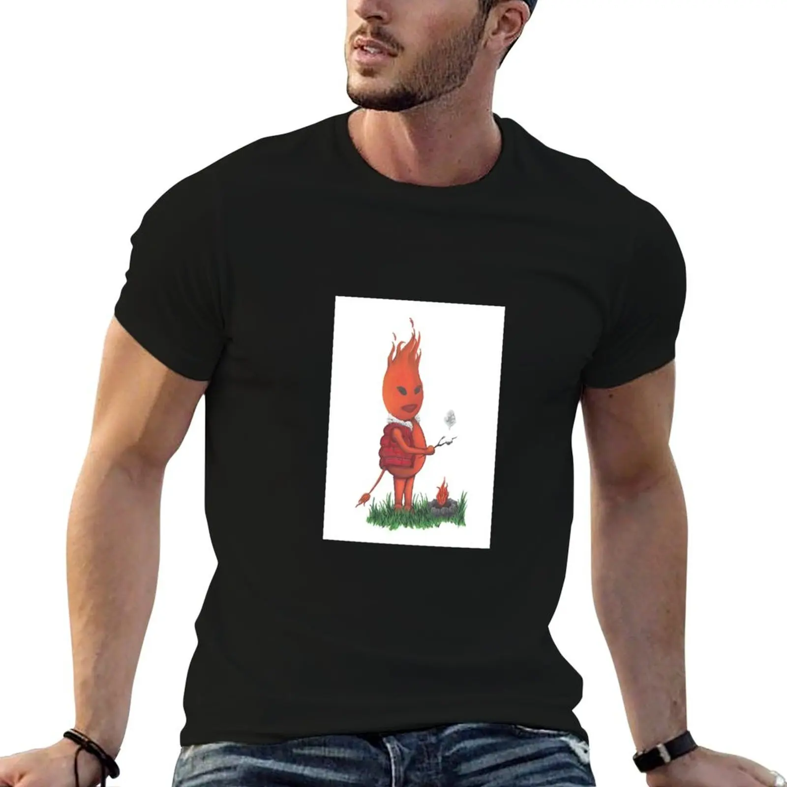 

shirts shirts t fit man t for graphic T-Shirt Higgledy man slim funny for Flame