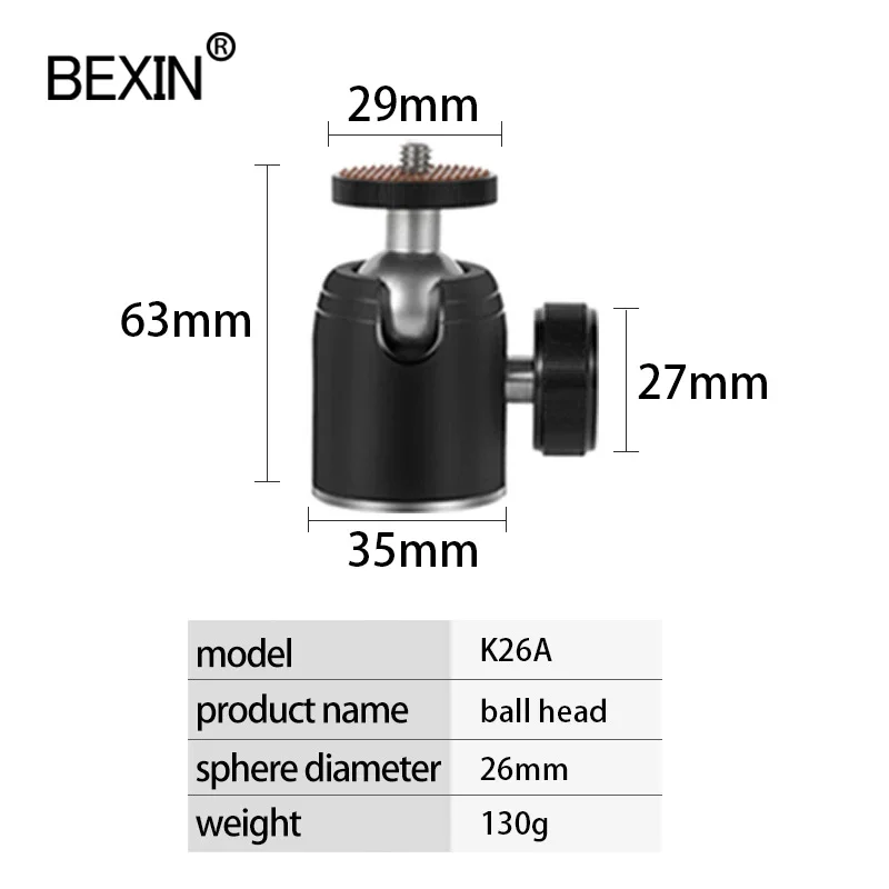 Panoramic 360 Degree Rotation Swivel Monopod Tripod Head Adapter Mount Ball Head Mini Ball Head For DSLR Camera Canon Nikon Sony