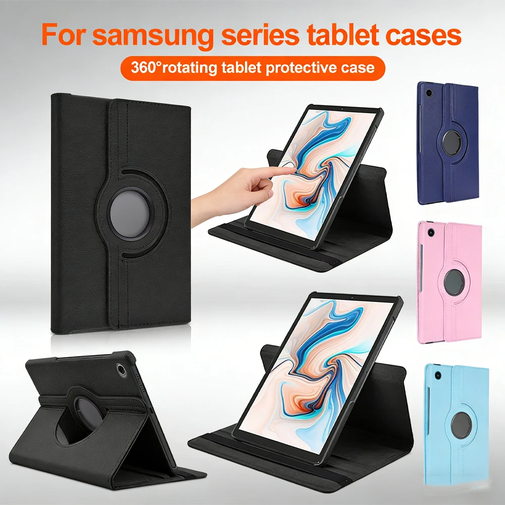 2026 New 360° Rotating Leather Case for Samsung Galaxy Tab A9+ A11+ A9 A11 Plus 11" 8.7" 2025 Tablet Protective Cover