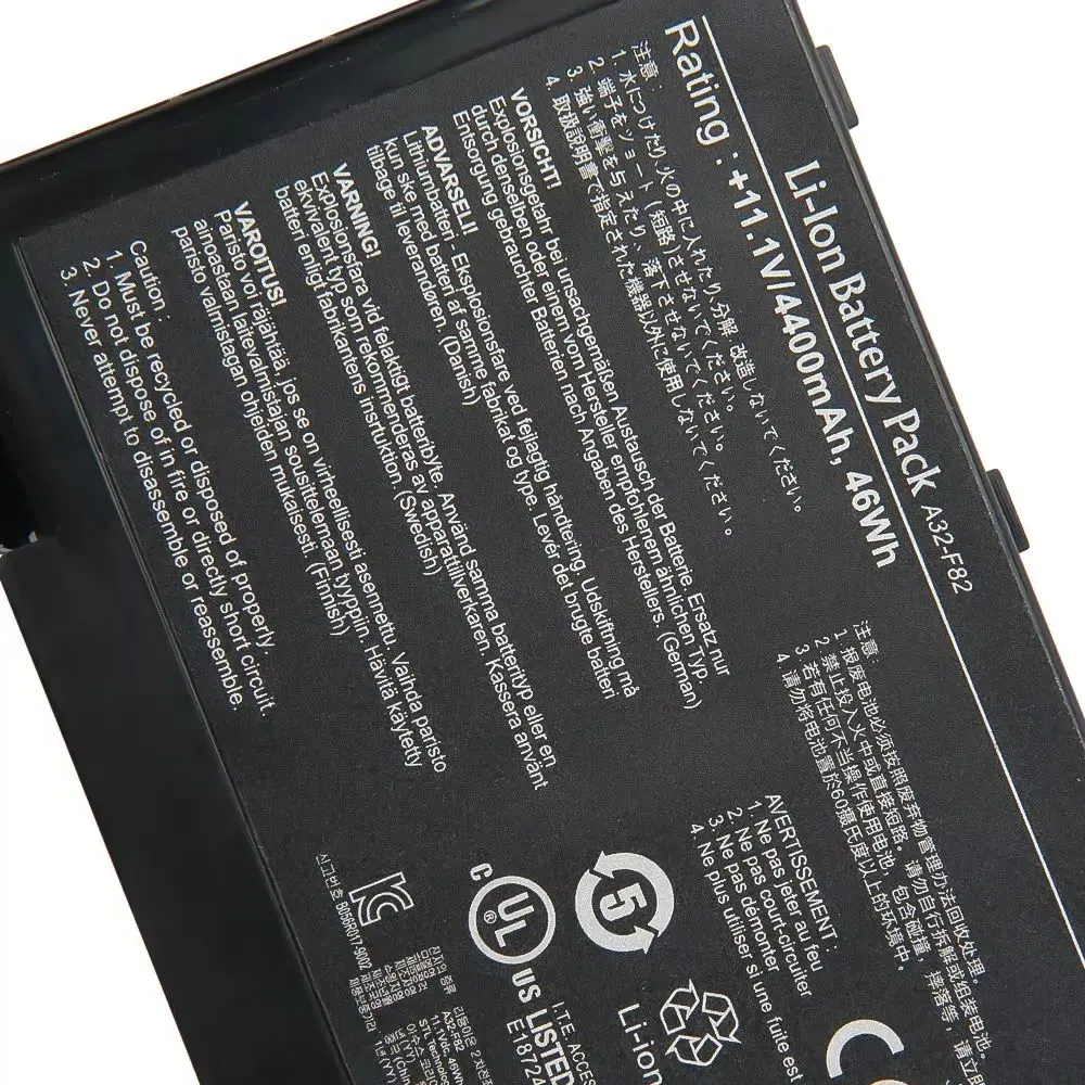 Аккумулятор премиум-класса 4400 мАч для Asus K40AF K40ID K40AB K40 K60 A32-F52 A32-F82