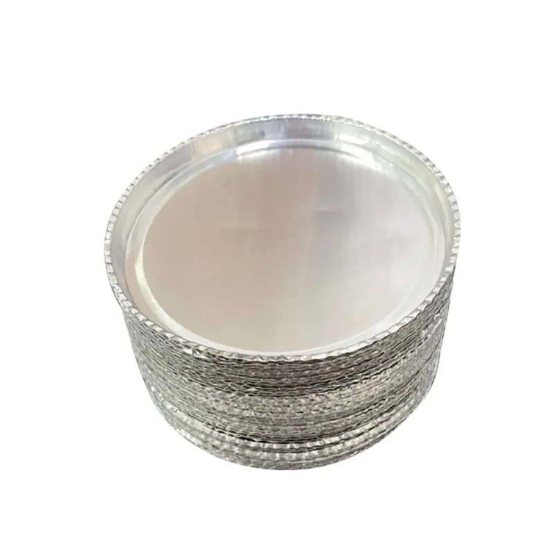 50Pcs/Box Laboratory Aluminum Foil Weighing Pan Moisture Analyzer Disposable Sample Pan Diameter 90MM