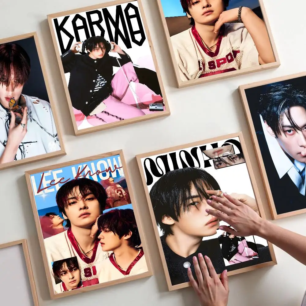 Korean Actor L-Lee Know Vintage Posters Sticky Vintage Room Home Bar Cafe Decor Kawaii Room Decor