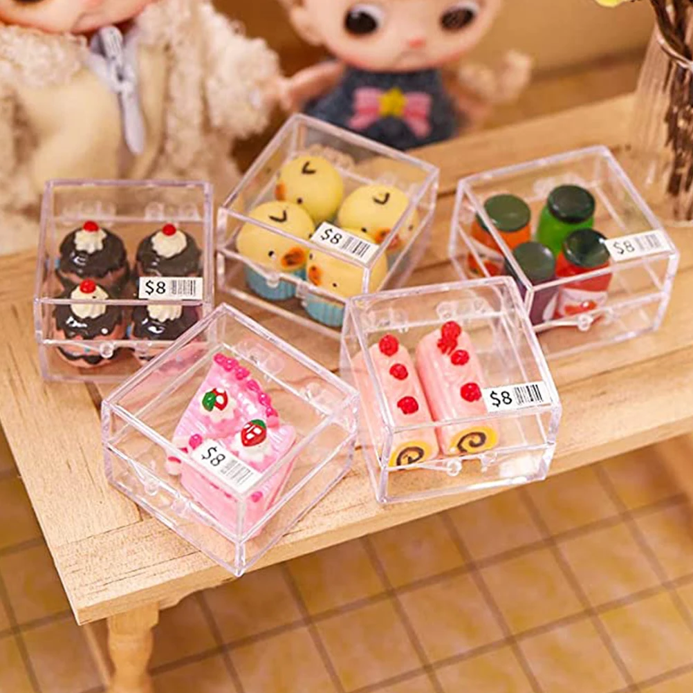 

8 Sets Miniature Food Simulation Dessert Model Realistic Cake Fake Miniatures Play Toy Props Artificial