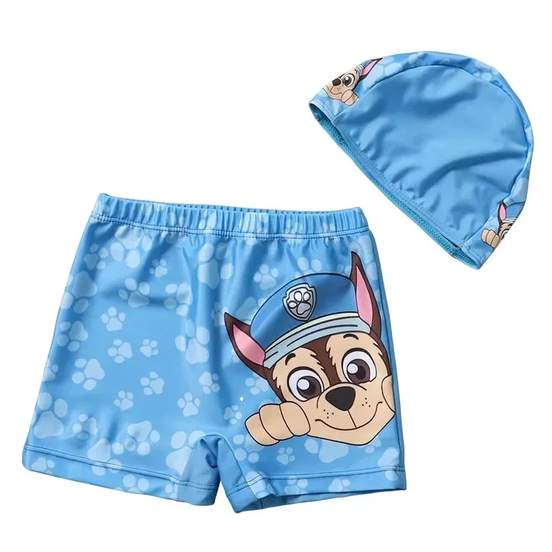 Paw Swimsuit Patrols Children's Printed Underpants Hat Chase Rocky Marshall Underwear Toys Swimming Suit - view 2