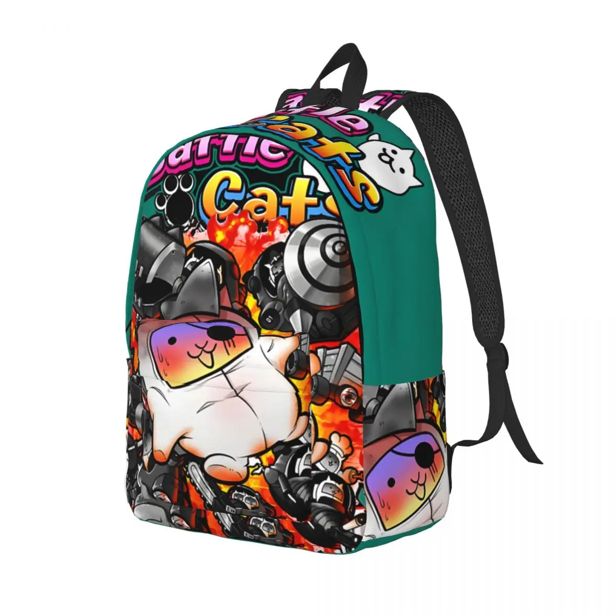 Cool And Fun Daypack B-Battle Cats Students High Street Hiking Birthday Large Capacity Daypack