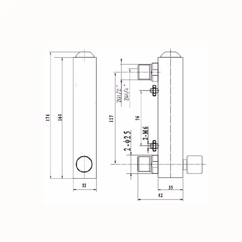 LZM-15 4-40m3/h Panel Type Gas Flowmeter Air Flow Meter rotameter Without Control Valve