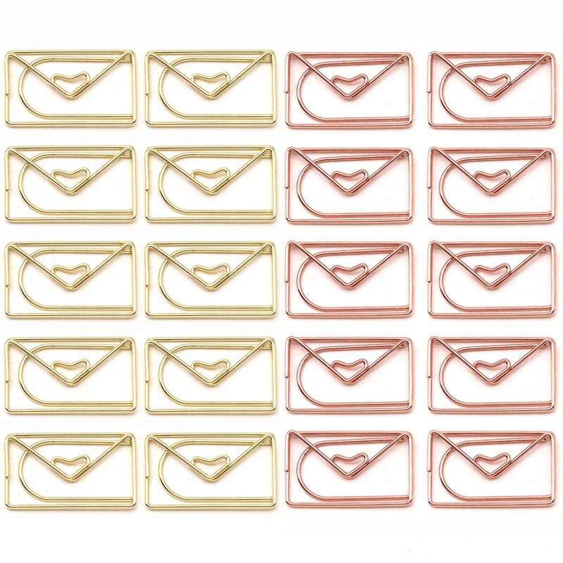 

20 шт., скрепка для конвертов, металлическая закладка, офисный переплет, каваи, канцелярские зажимы, скрепки для бумаг, милые декоративные скрепки для бумаг, канцелярские принадлежности