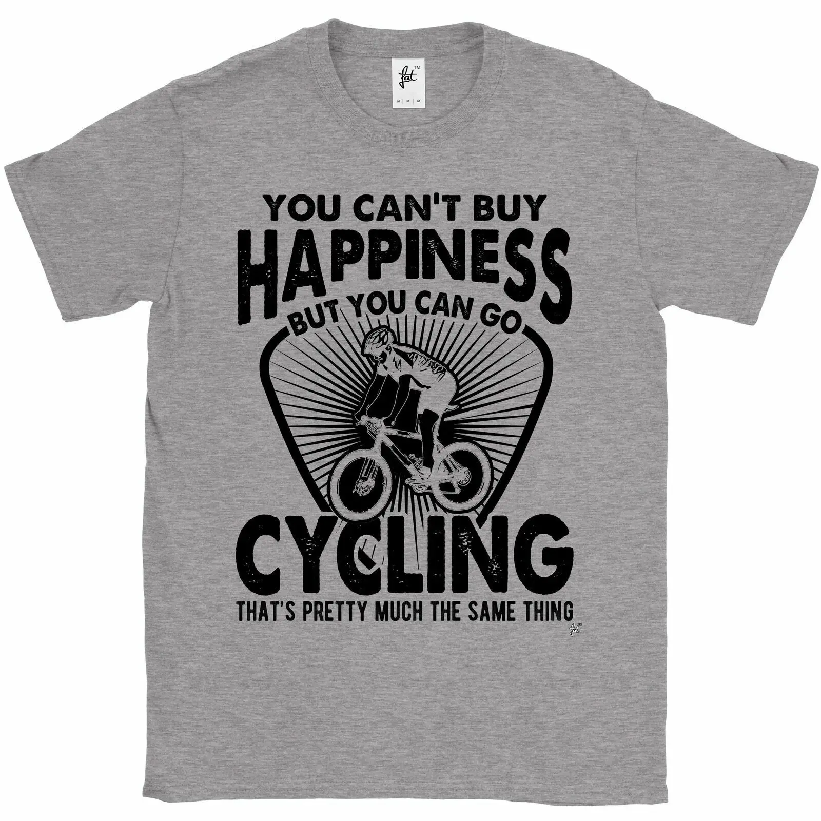 Вы не можете купить счастье, но вы можете ездить на велосипеде, Мужская футболка
