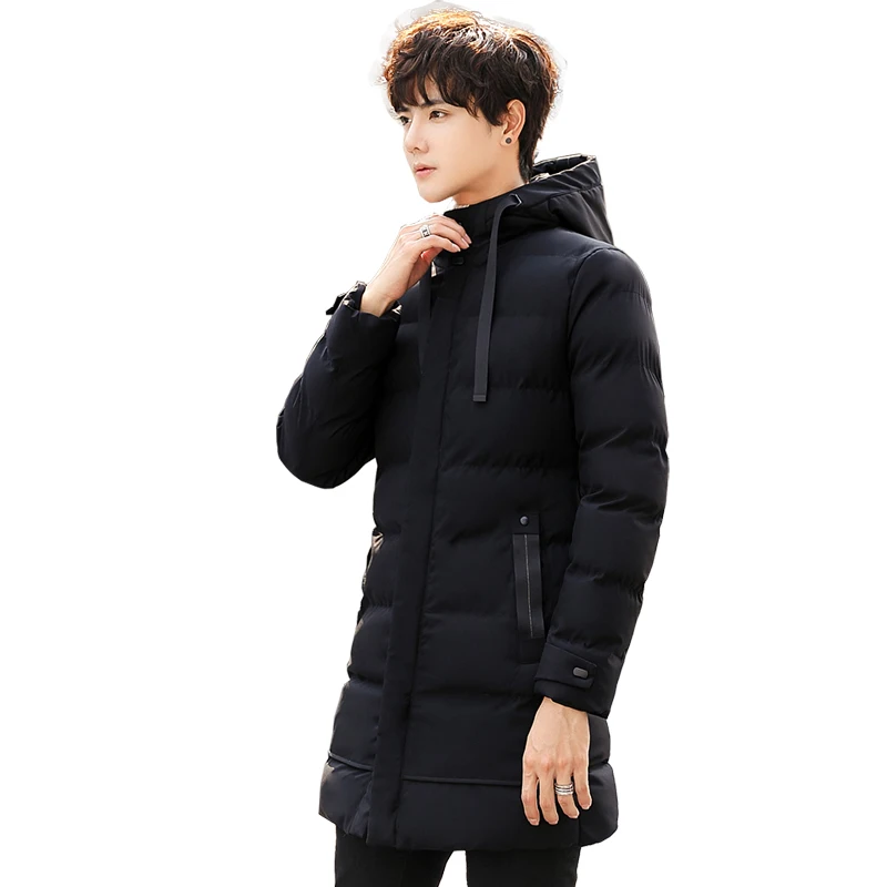 

Male Parkas Winter New Cotton Medium Long Style Jacket Plus Size Men's Korean Version Casual Fashion Versatile Warm Jacket
