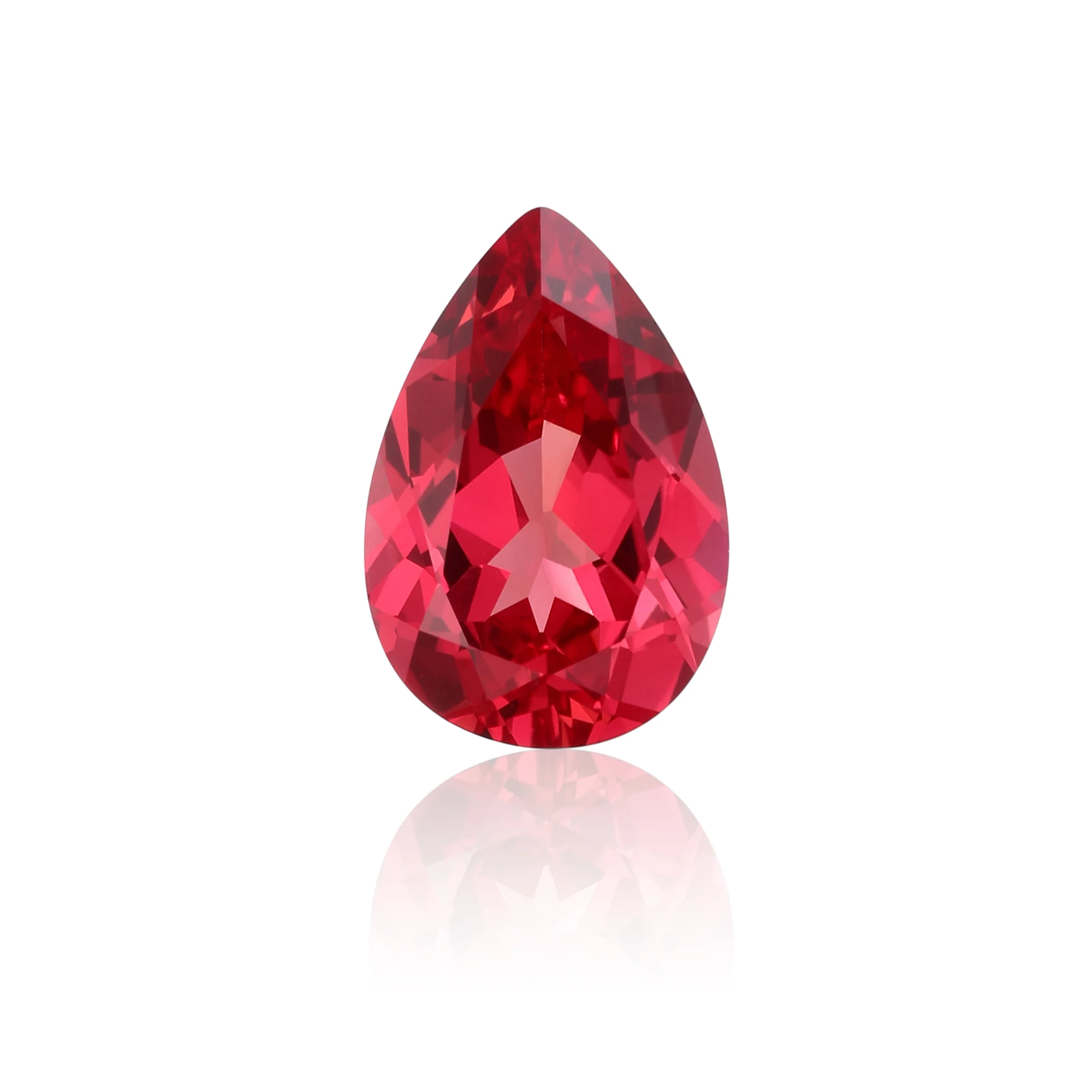 Eme jewe مختبر نمت الياقوت Papalocha الكمثرى قطع الأحجار الكريمة للسحر مواد صنع المجوهرات المتقدمة مع شهادة DIY بها بنفسك #3