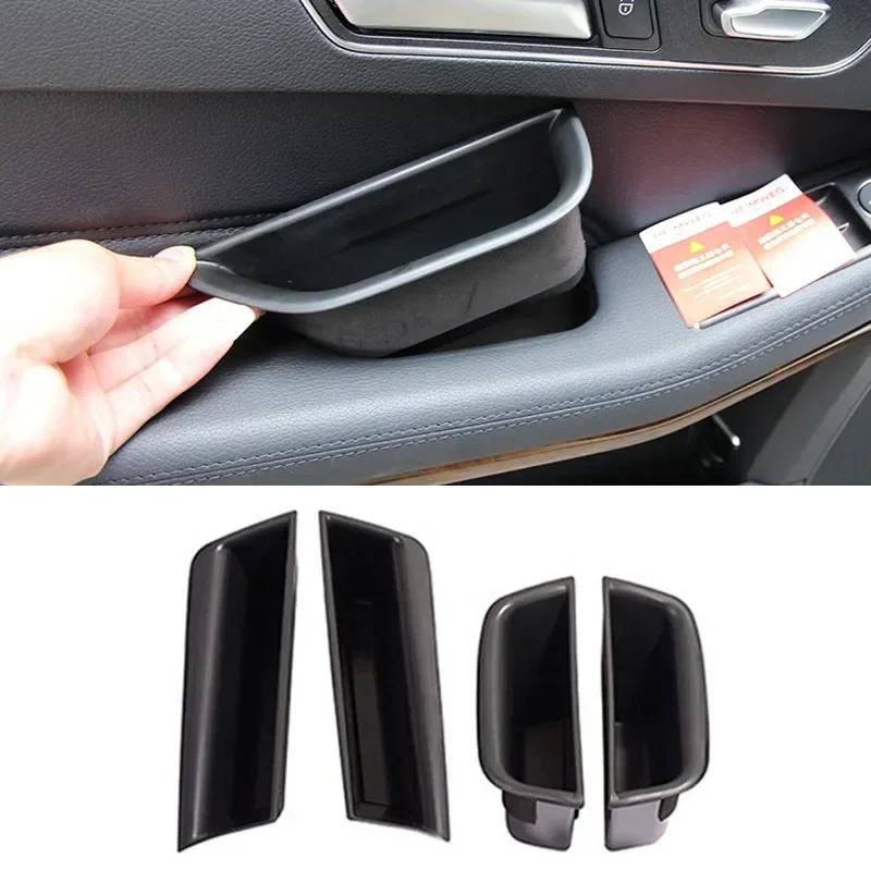 ABS Door Side Storage Box for Mercedes Benz W212 E Klase E200 W204 Class C C180 C260 C300 2011 2015 Interior Organiser Accessory