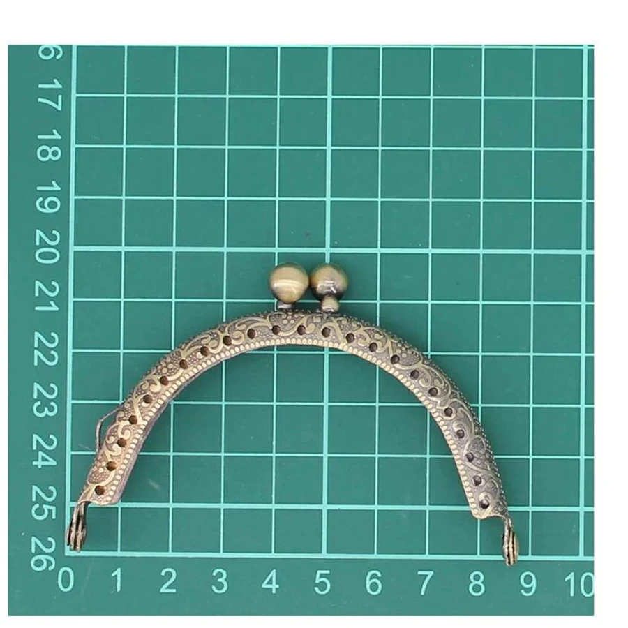 N89R 5-Piece Metal Wallet Frame Kiss Clasp Lock DIY Coin Bag Hand Sewing Craftsmanship,3.3 Inch/8.5cm