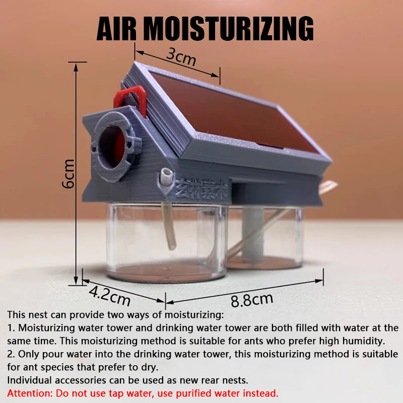 ثلاثية الأبعاد الاكريليك النمل مزرعة القمر القلعة عش النمل الجبس القائمة على ملموسة بيت النمل الكبير ورشة عمل الحيوانات الأليفة مع ساحة النمل بيت النمل #6