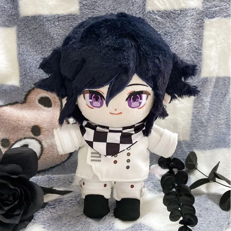 Hot Anime Danganronpa Kokichi Oma Plush Doll Stuffed Toy Plushies Cartoon Change Suit Dress Up Clothing 20cm Xmas Gifts