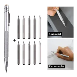 Diamant-Schreibstift Wolfram carbid spitze Hartmetall-Gravur stift Wolframcarbid-Feder stift für Glaskeramik-Metall hand