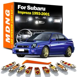 MDNG 9Pcs  For 1993-2000 2001 Subaru Impreza Canbus Vehicle Bulbs LED Interior Dome Map Reading Trunk License Plate Light Kit