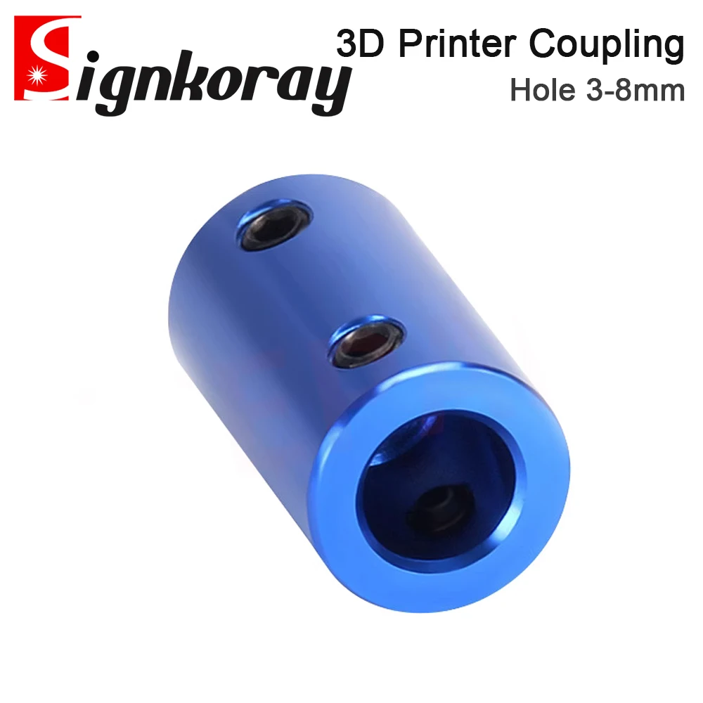 SignkoRay 3D Printer Coupling Rigid Aluminum Alloy Ship Model Shaft Motor Screw DIY Accessories Engraving Machine Shaft Coupling