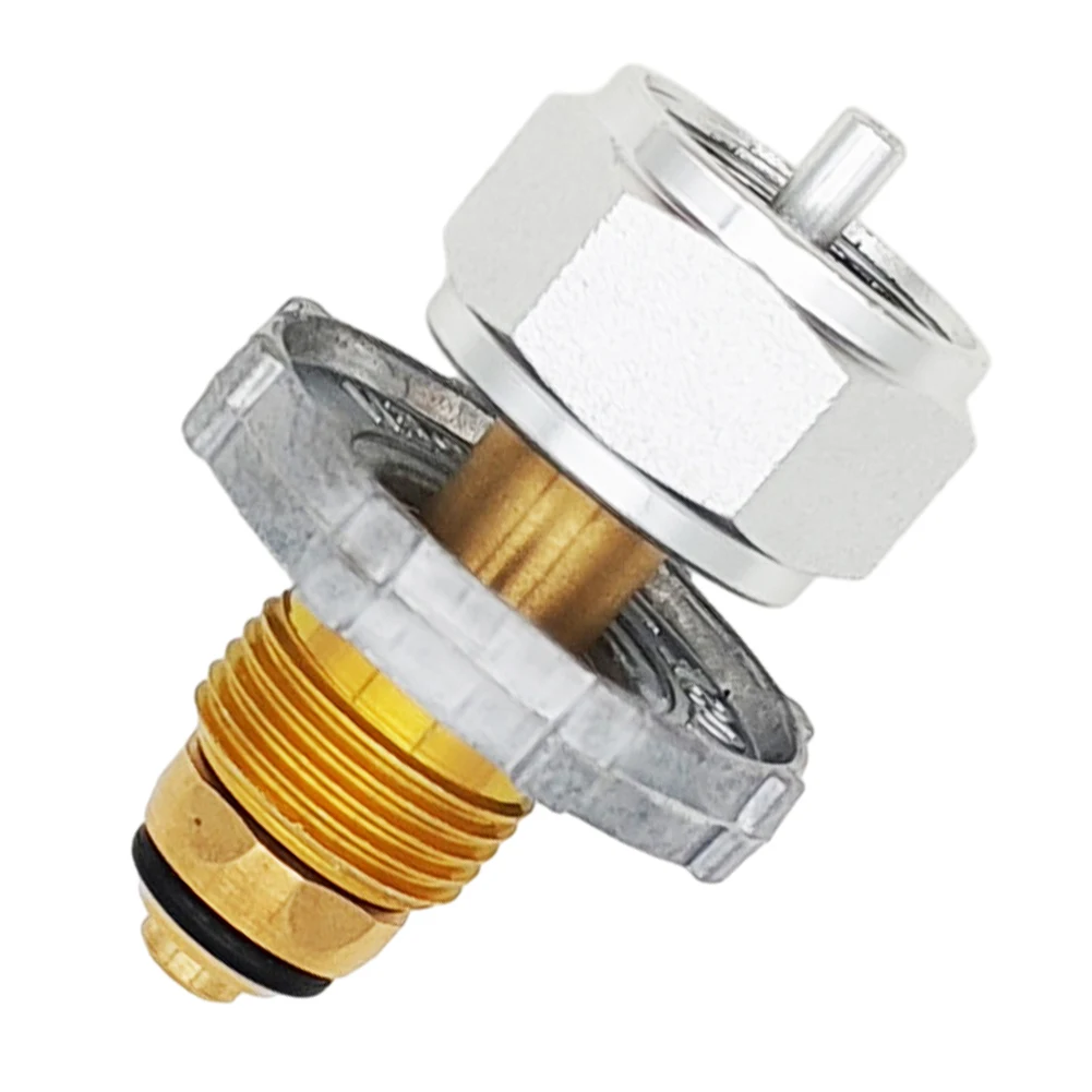 Gas Propane Refill Adapter Copper Gas Cylinder Regulator Valve Refill Output Converter Adapter Tank Head Adapter for BBQ Picnic