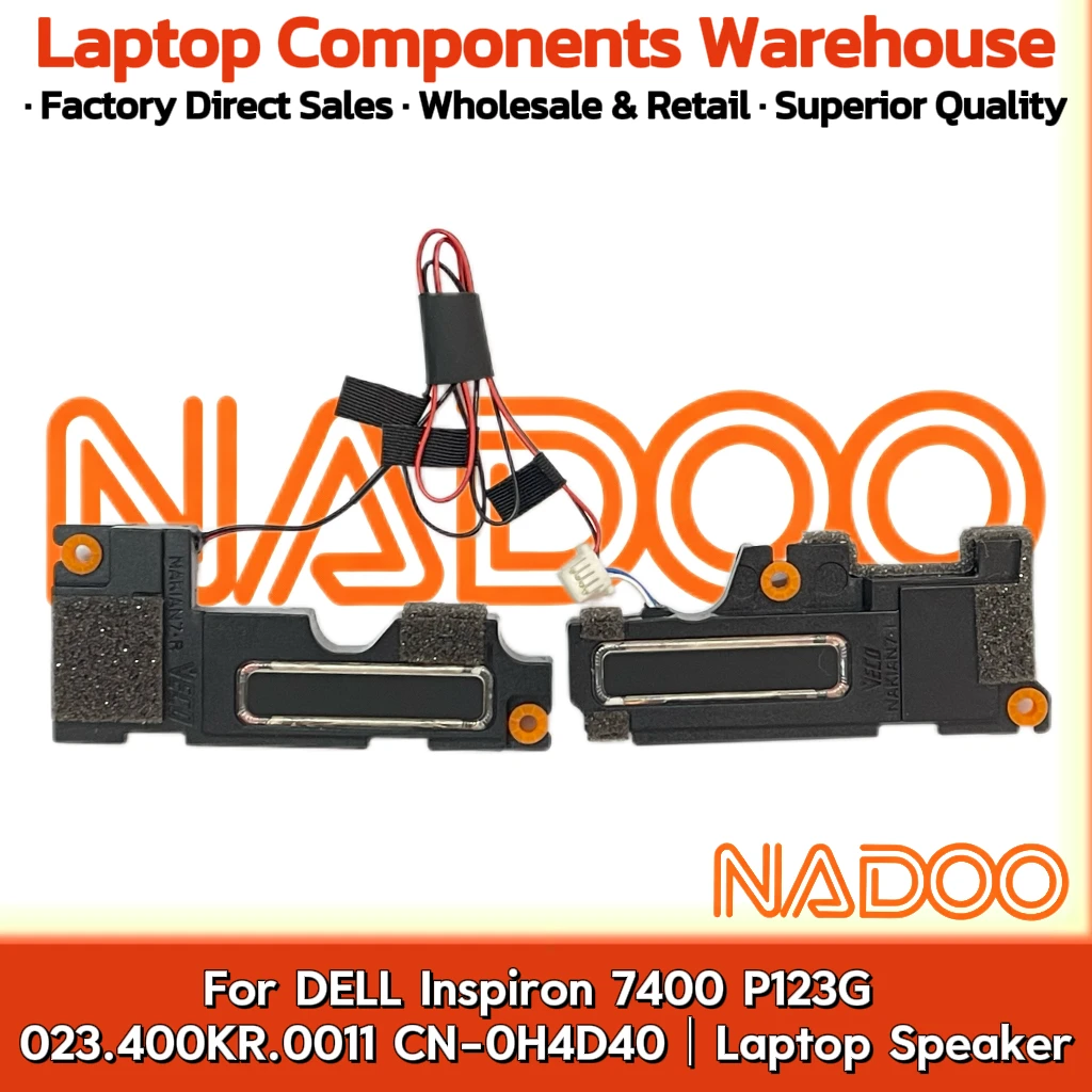 New GENUINE Original Laptop Speake For DELL Inspiron 7400 P123G  023.400KR.0011 CN-0H4D40  Built-in Speaker Horn audio
