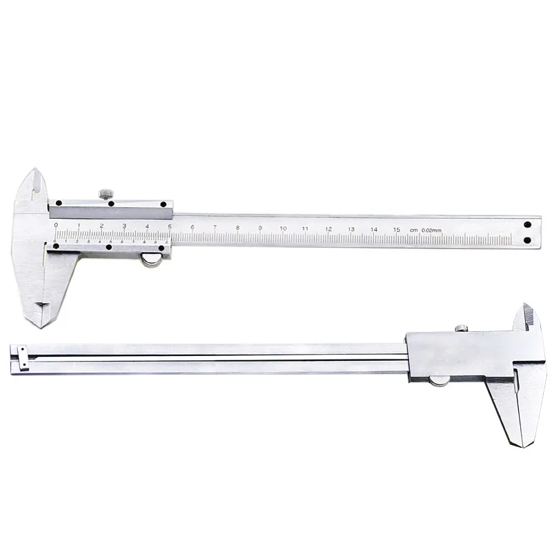 Vernier Caliper 0-150mm Stainless Steel Caliper Accuracy 0.02mm Metric Mircometer Gauge Measuring Tools