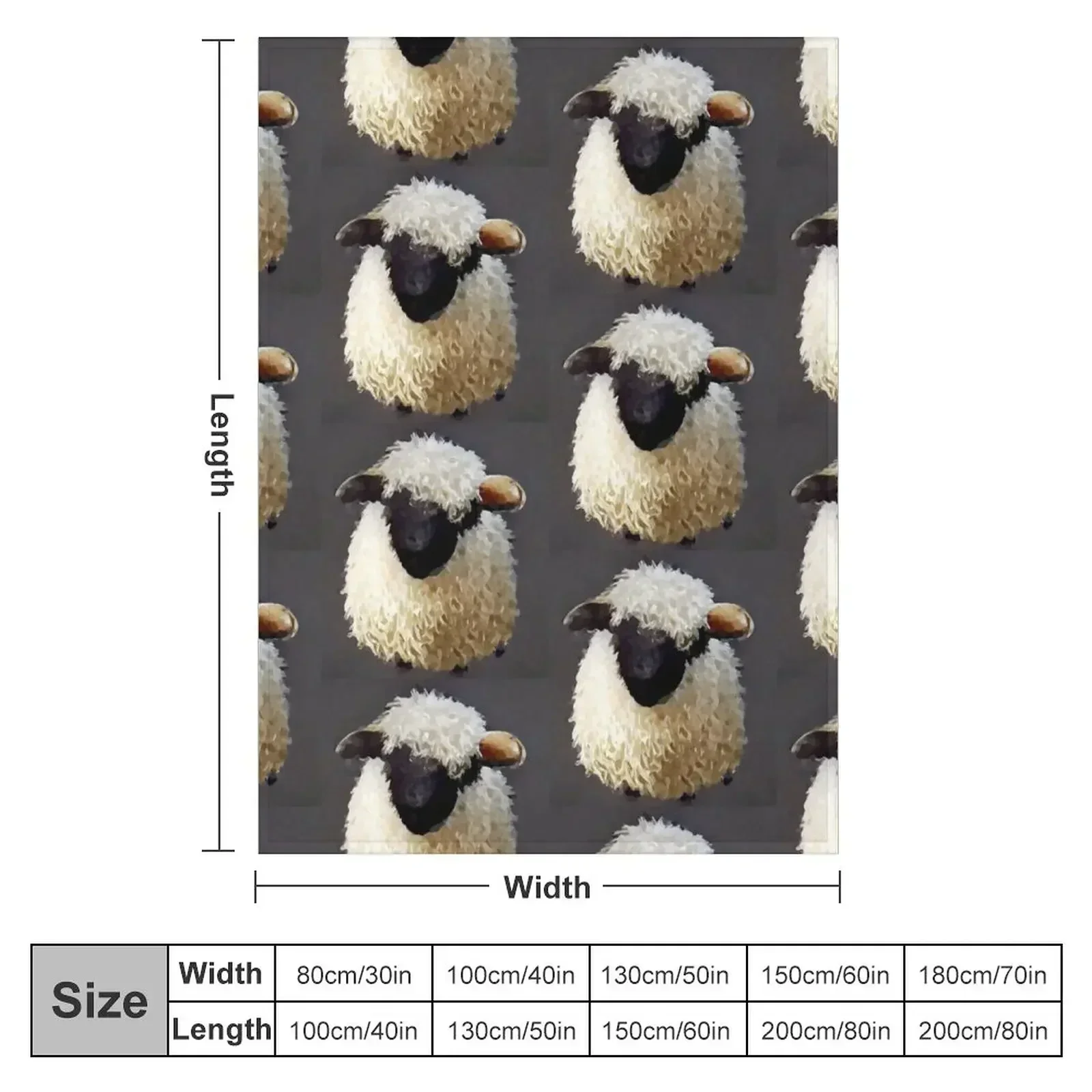 Valais Blacknose Sheep 3 Throw Blanket Weighted Polar Flannels Blankets For Bed Blankets