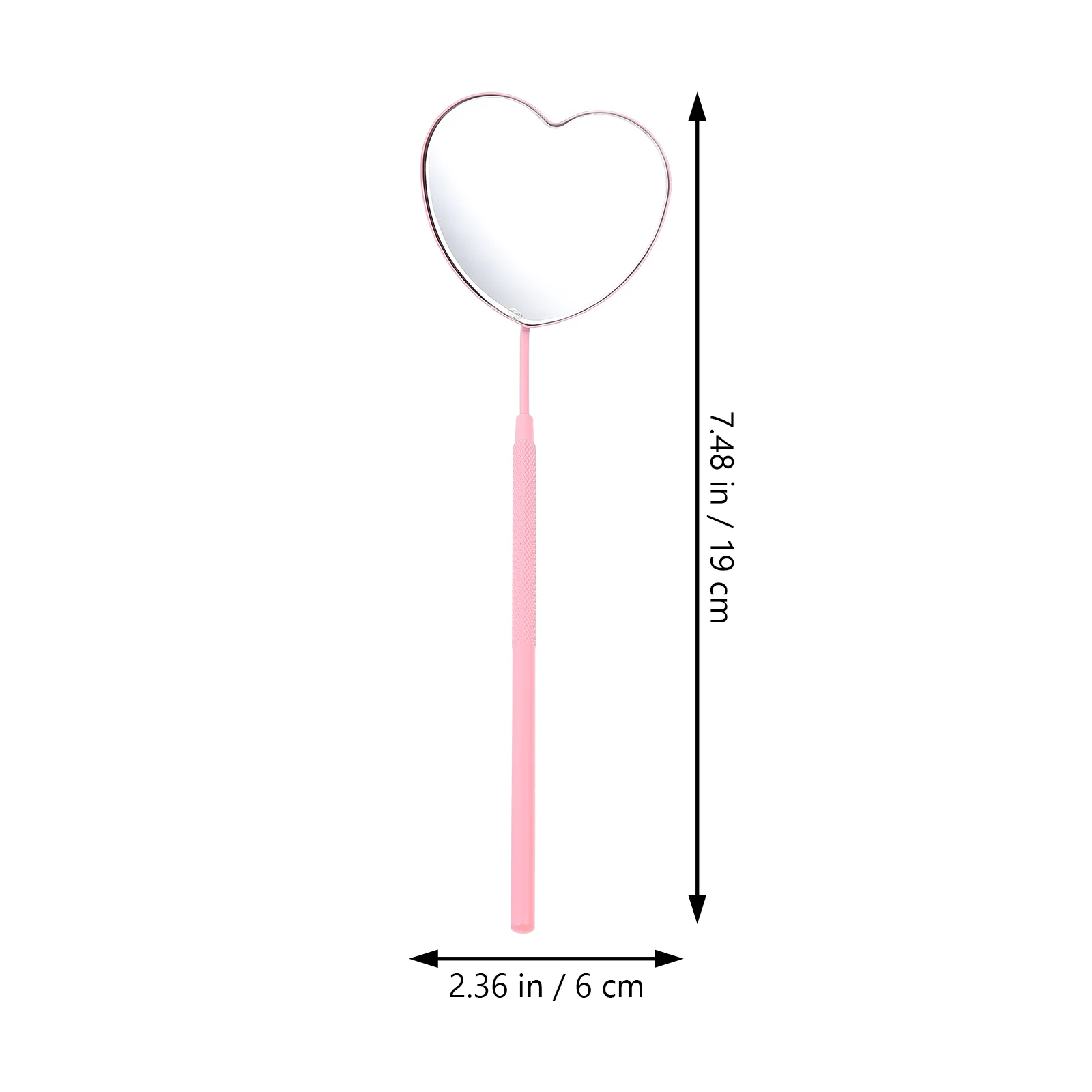 Shape Lash Mirror For Extensions Heart Shape for Extension Tools Grafting Extensions Handheld Inspection