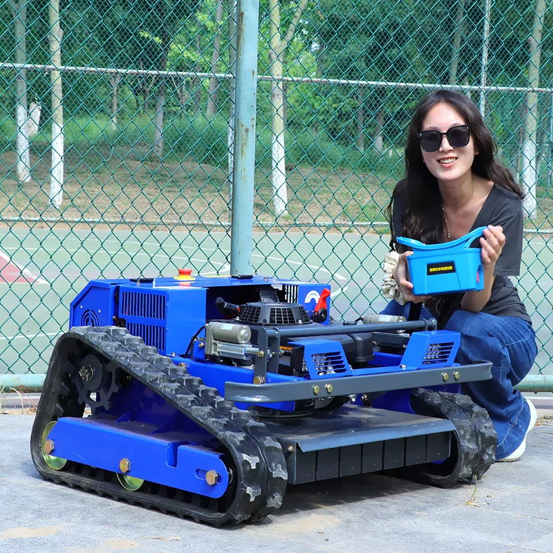 Mini cortacésped con Control remoto personalizado, Robot inteligente de giro cero, cortacésped de gasolina con CE EPA, adecuado para todo terreno