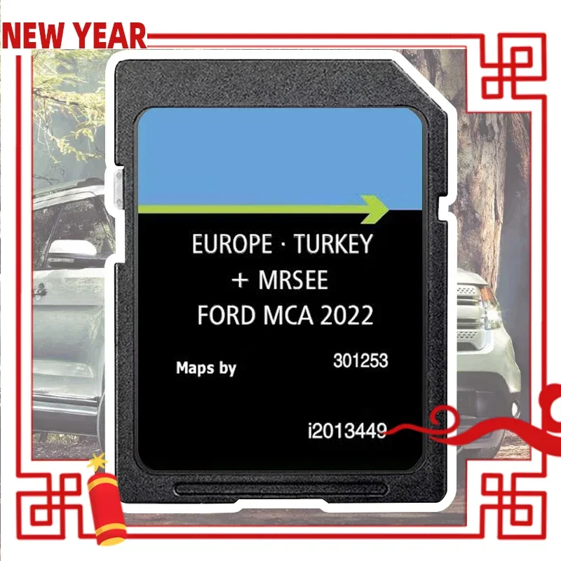 

MCA 2022 Naving Sat Nav Europe for Ford Sd Card Maps Mondeo Kuga Focus C-Max S-Max (2010-14)