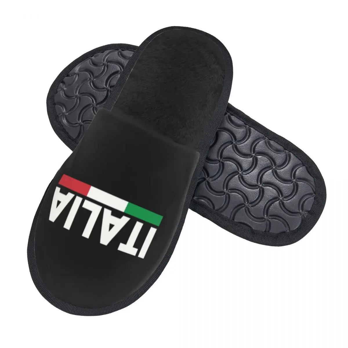 Custom Flag Of Italy Soft Memory Foam House Slippers Women Italian Patriotic Comfy Warm Anti-Skid Slipper