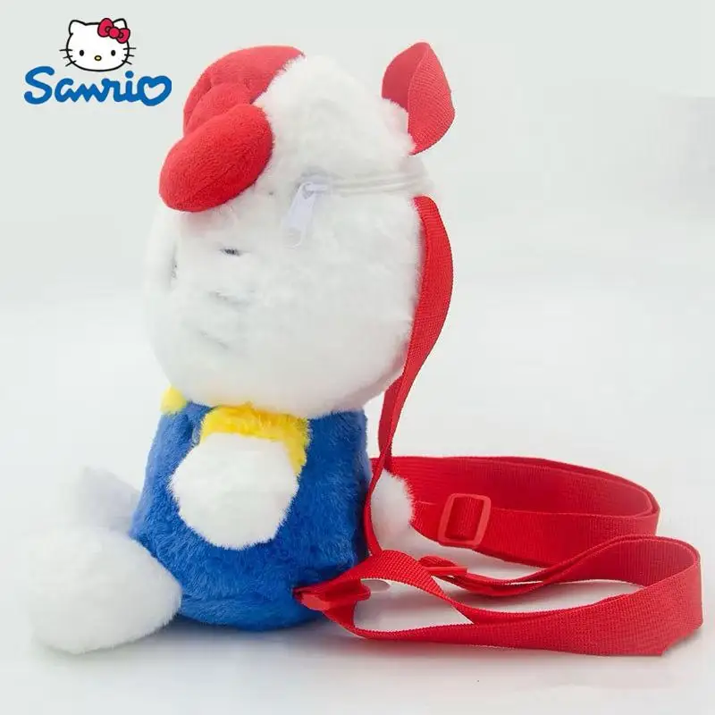 Kawaii sanrio olá kittle kuromi travesseiro brinquedo de pelúcia mochila boneca de pelúcia presente para crianças presente de aniversário de natal