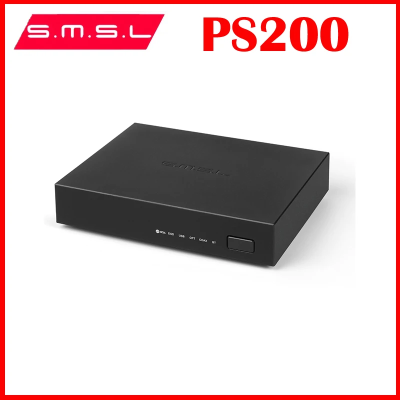 SMSL PS200 High Resolution Audio Decoder USB MQA DAC XU316 Decktop DAC MQA-CD ES9039Q2M 32bit/768kHz DSD512 Headphone