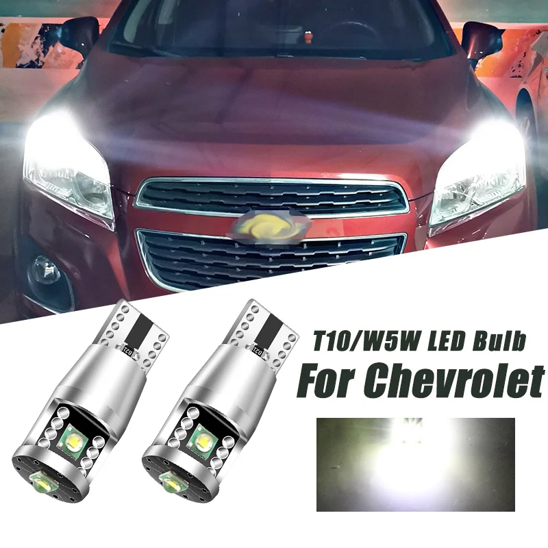 2pcs LED Clearance Light Parking Bulb W5W T10 Canbus For Chevrolet Aveo Captiva Corvette Cruze Epica Lacetti Niva Nubira Orlando