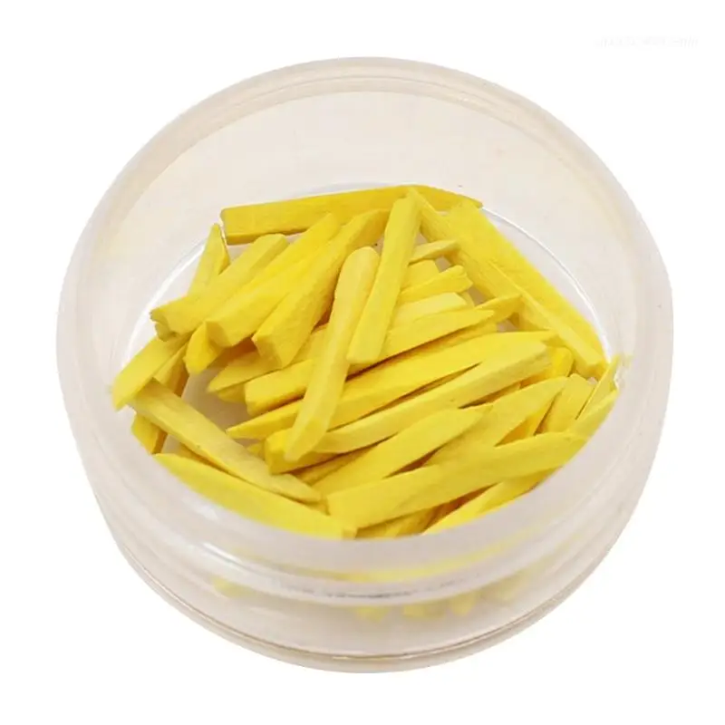 Cuña para huecos de dientes de madera desechable, 50 Uds., cuña Interdental, puntas especialmente tratadas, suministros para protección de encías